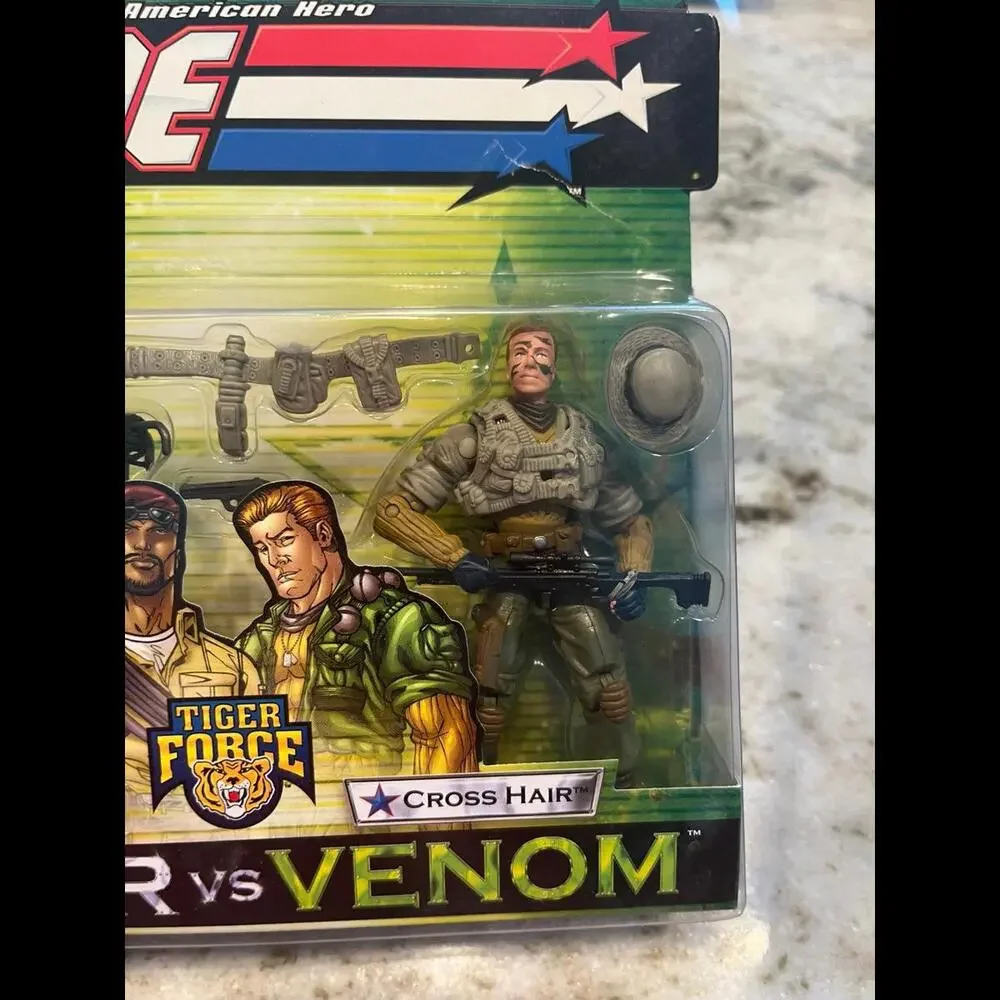 2004 GI Joe Valor Venom‎ Tiger Force Alpine Orange Skin & Cross Hair 2 Pack MOC